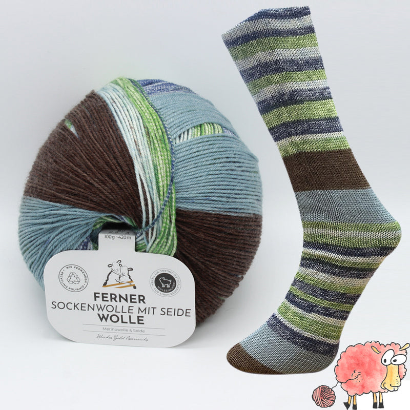 Ferner Wolle - Lungauer Sockenwolle mit Seide - Edition ´23