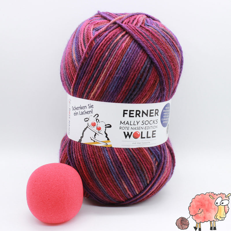 Ferner Wolle - Mally Socks - Rote Nasen Edition